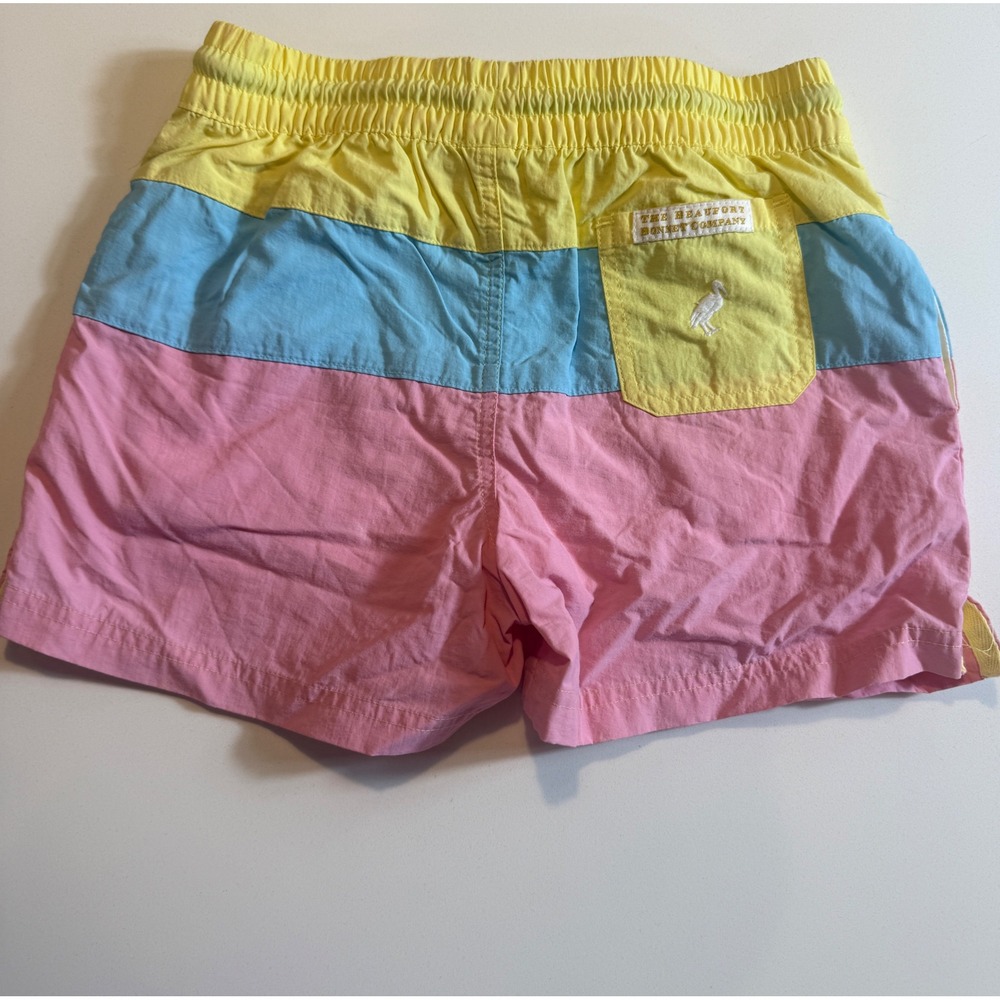 The Beaufort Bonnet Company Country Club Colorblock Swim Trunks Boys Size 6 - Picture 2 of 7